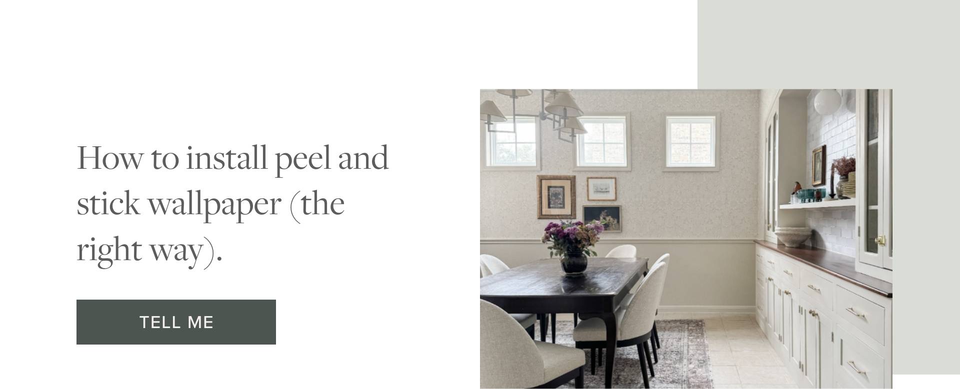 Peel and Stick Wallpaper Installation