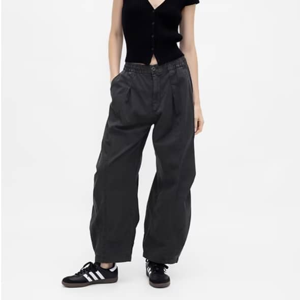 Mid Rise Twill Pants