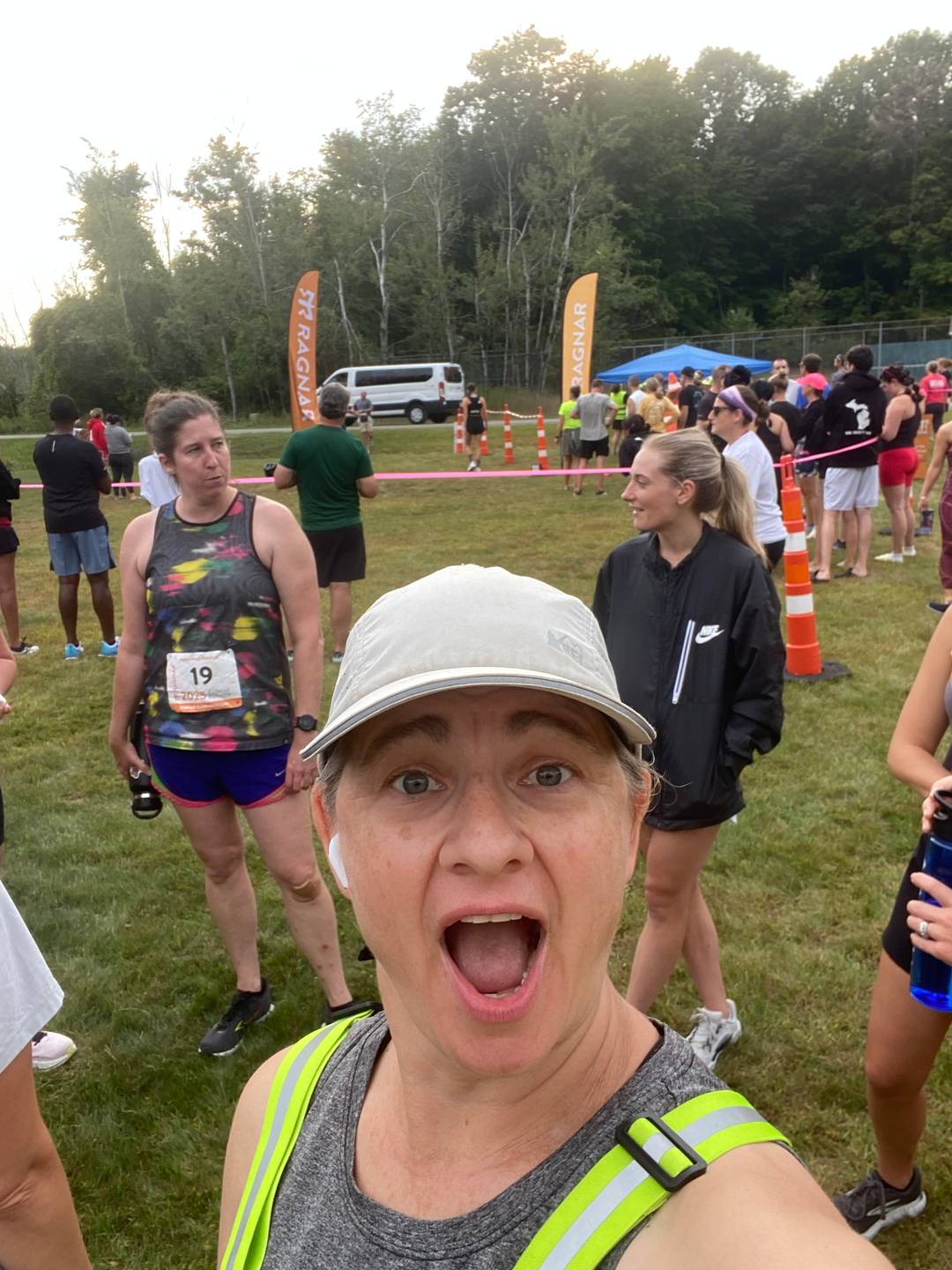 me before running my second leg.