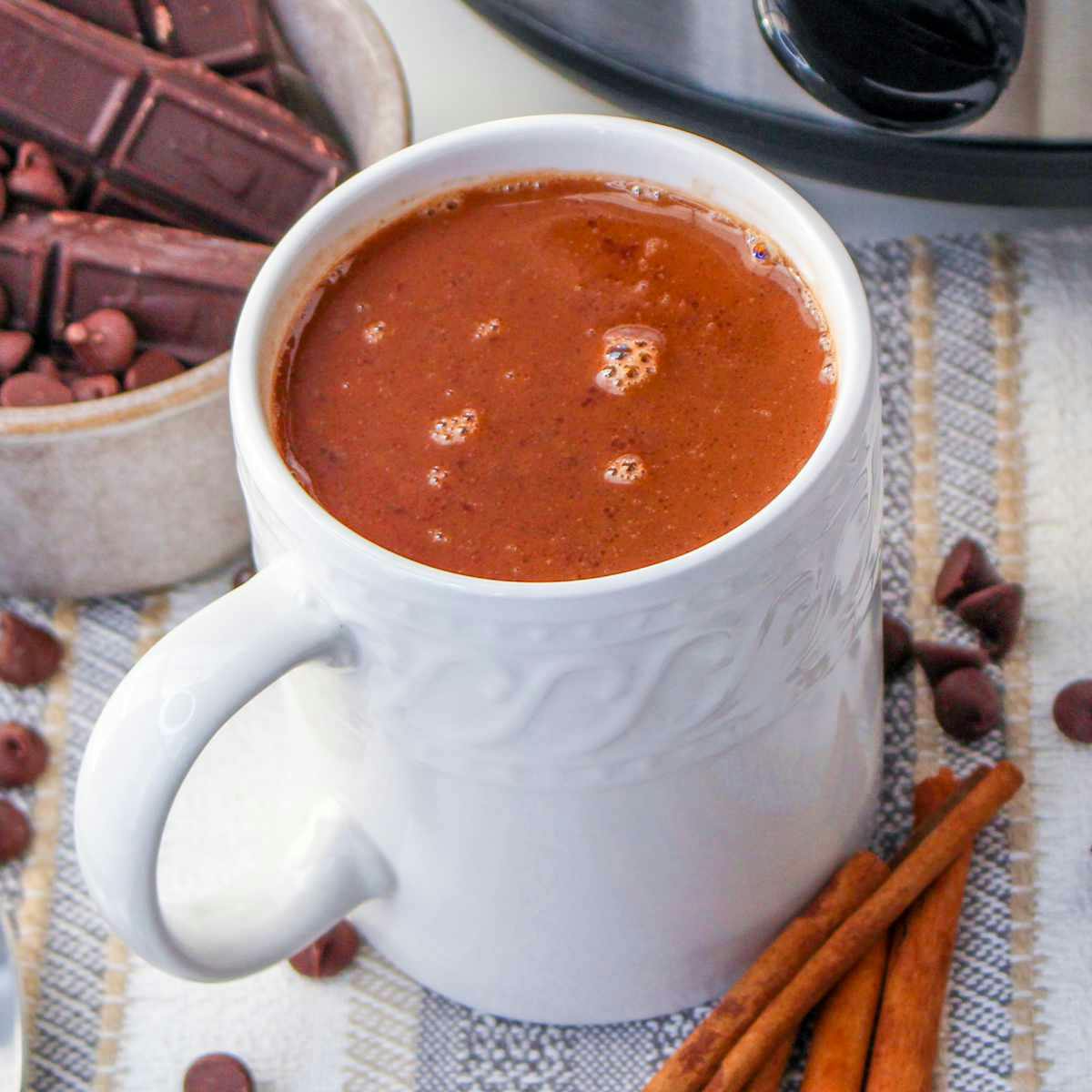 slow cooker Mexican hot chocolate