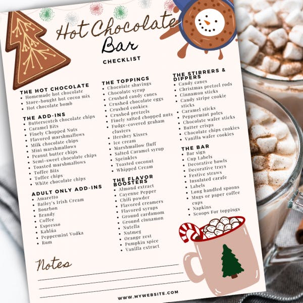 how to make a hot chocolate bar