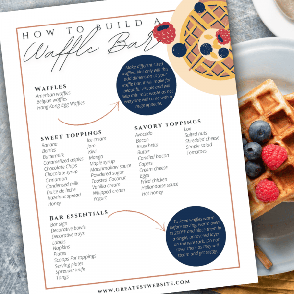 make a waffle bar