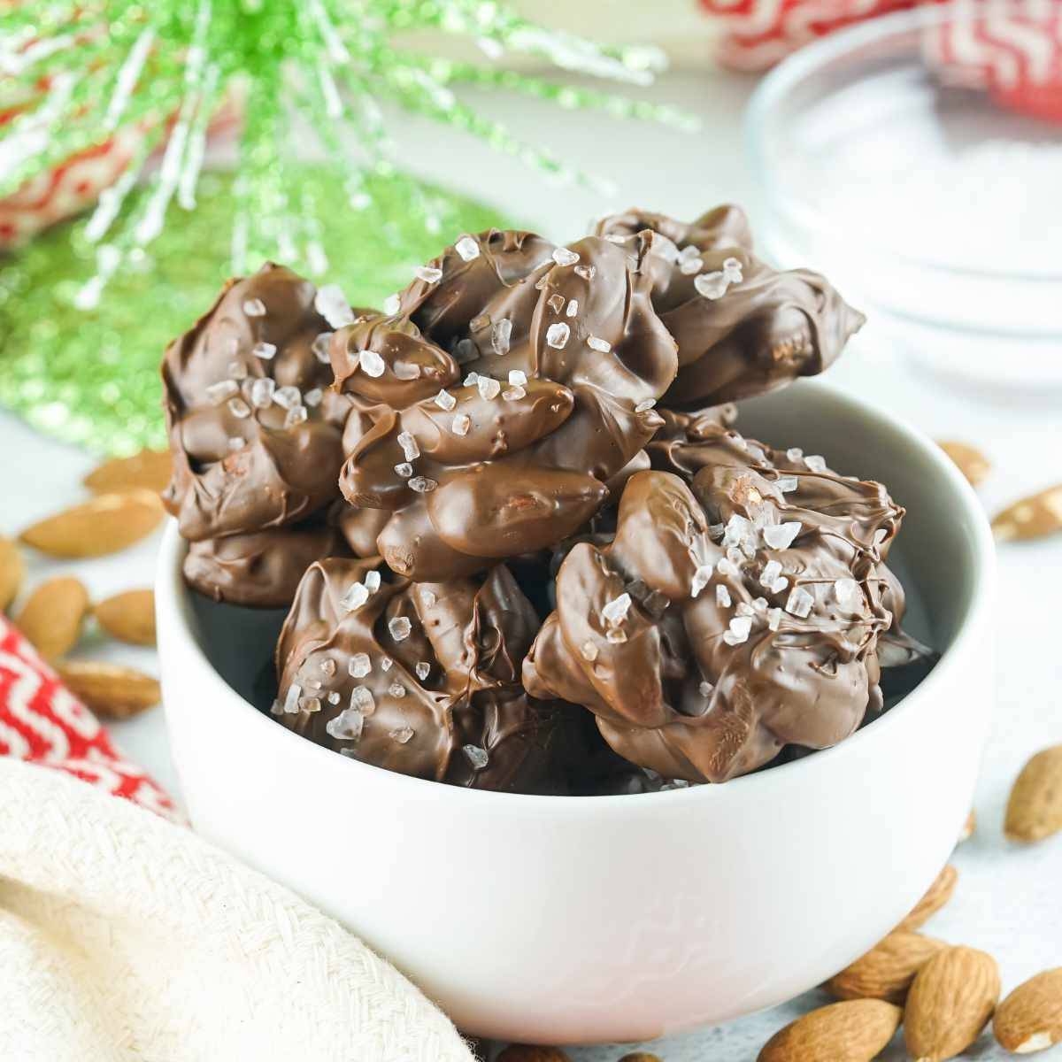 Sea Salt Chocolate Almond Clusters