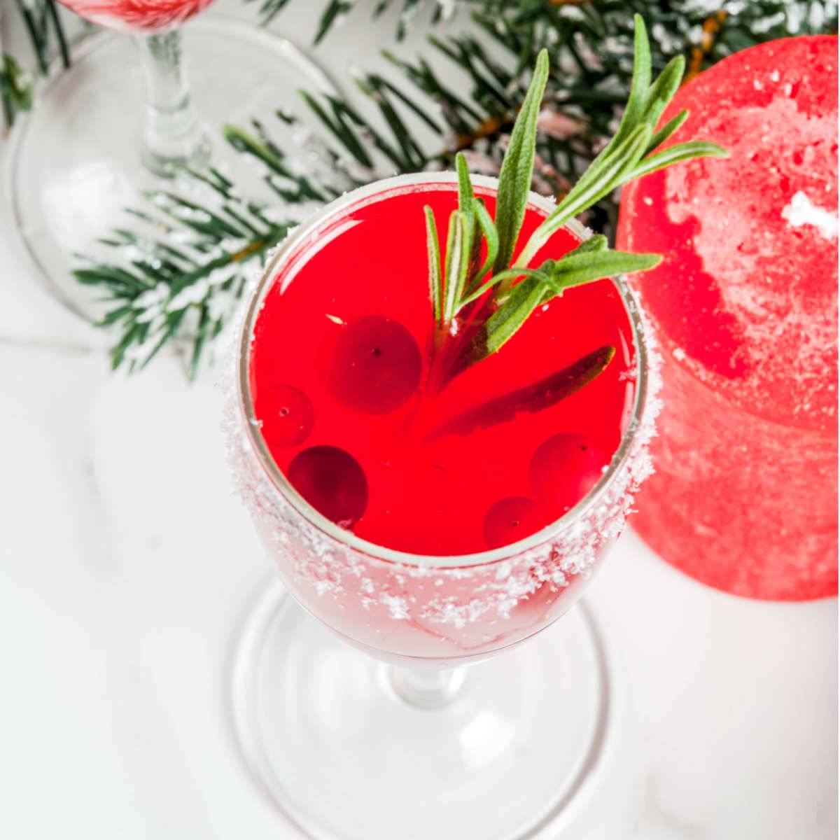 Cranberry Prosecco Mimosa