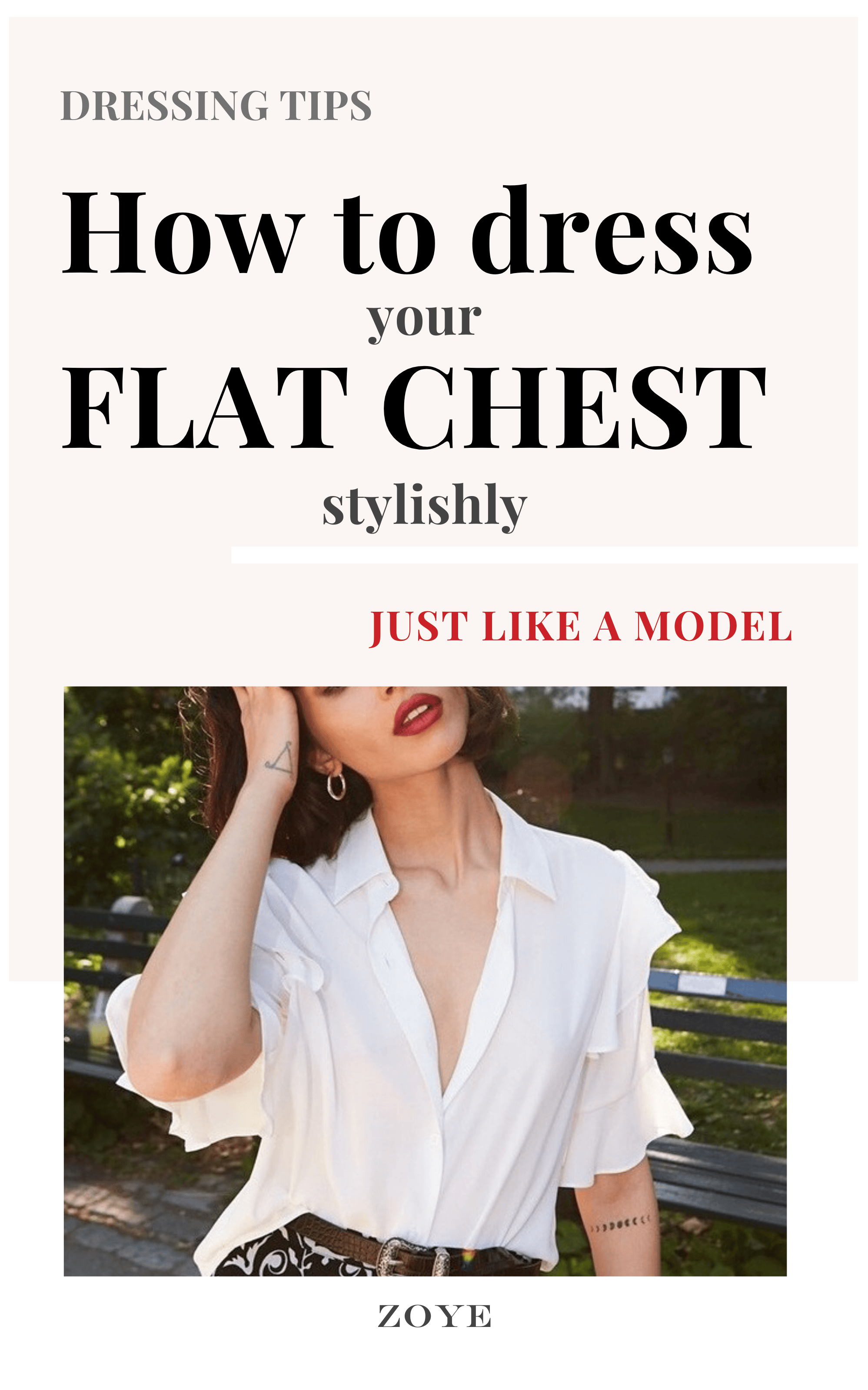 Dress styles clearance for flat chest