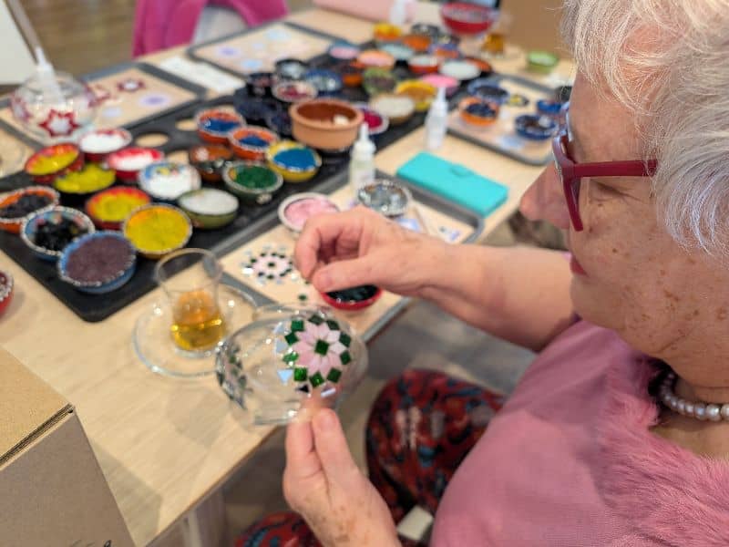 Mosaic lamp workshop