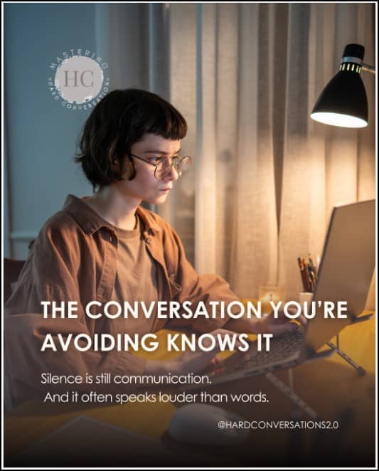 The cost of avoiding one conversation