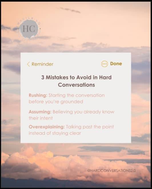 Why hard conversations go off track