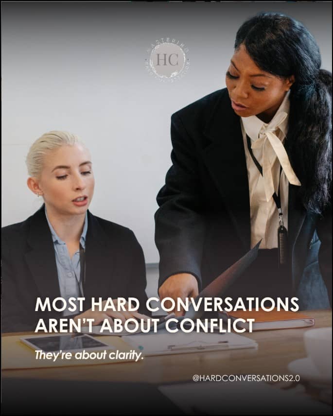 What if the conversation isn’t the problem?