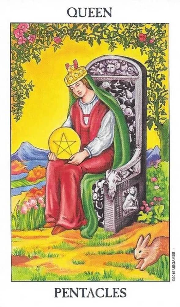 Queen of Pentacles tarot card