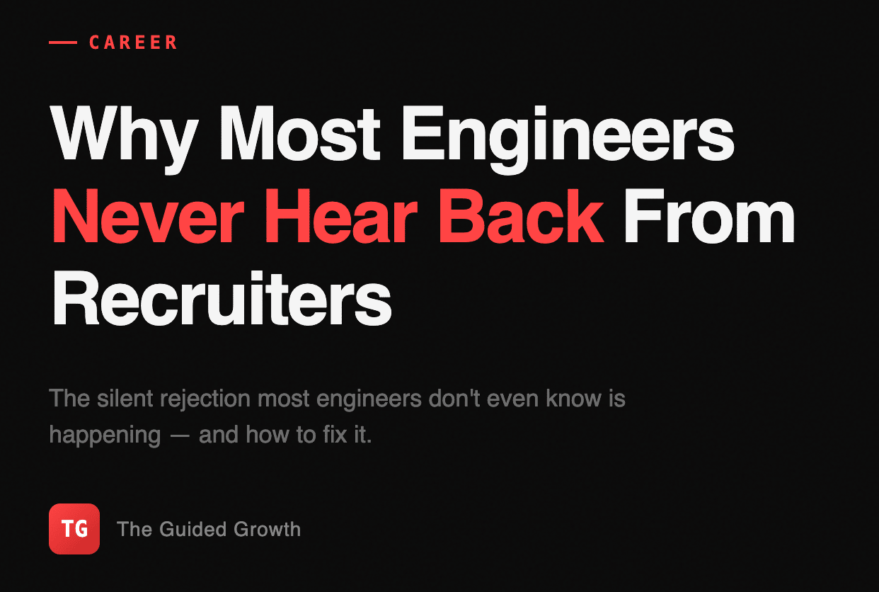 Why Most Engineers Never Hear Back From Recruiters