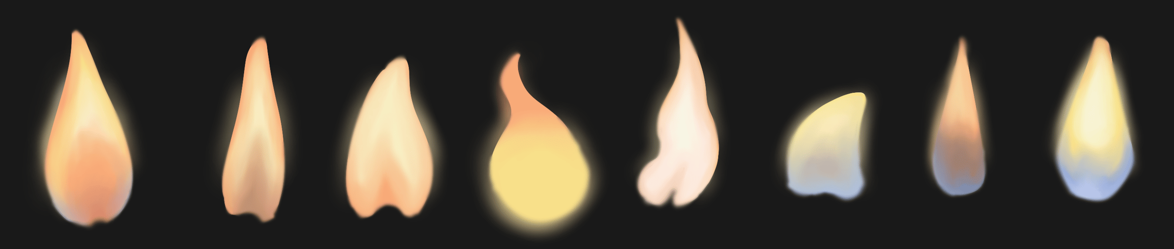 Candlelights smudged