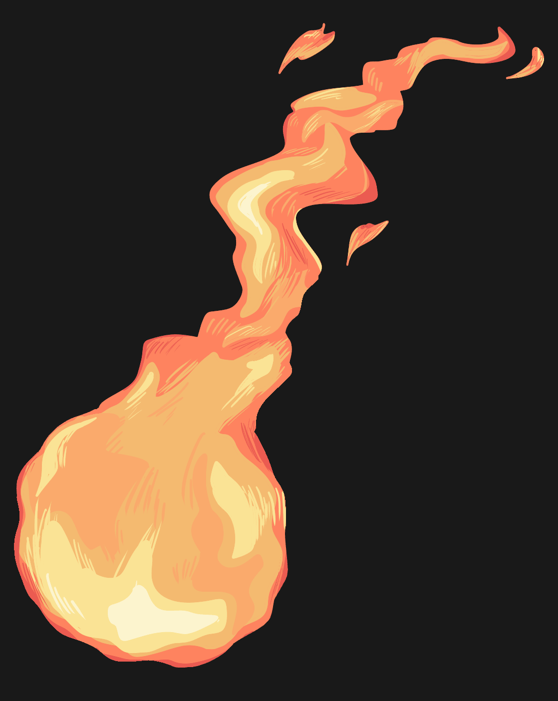 Fireball with reference