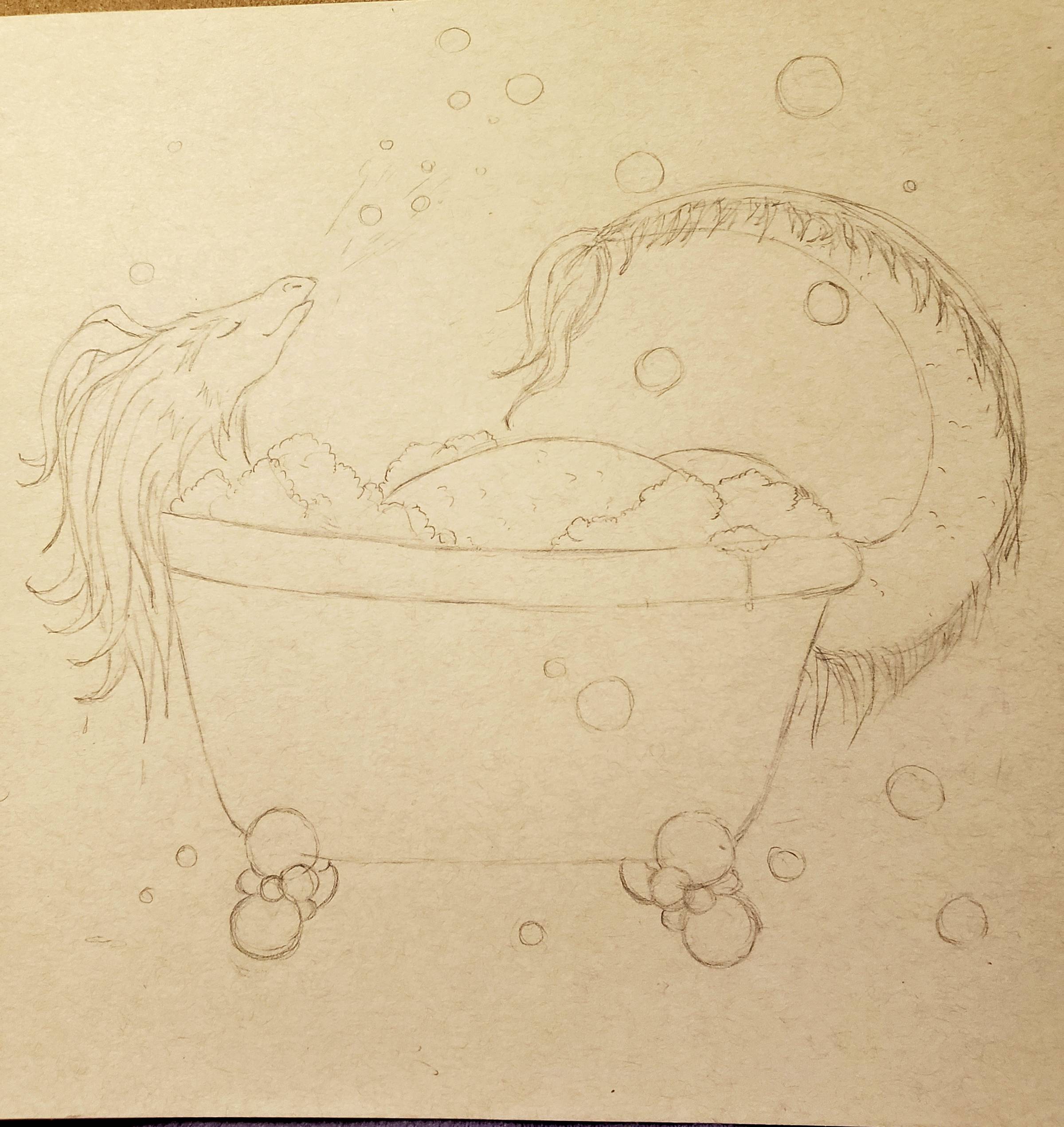 Dragon in tub 2