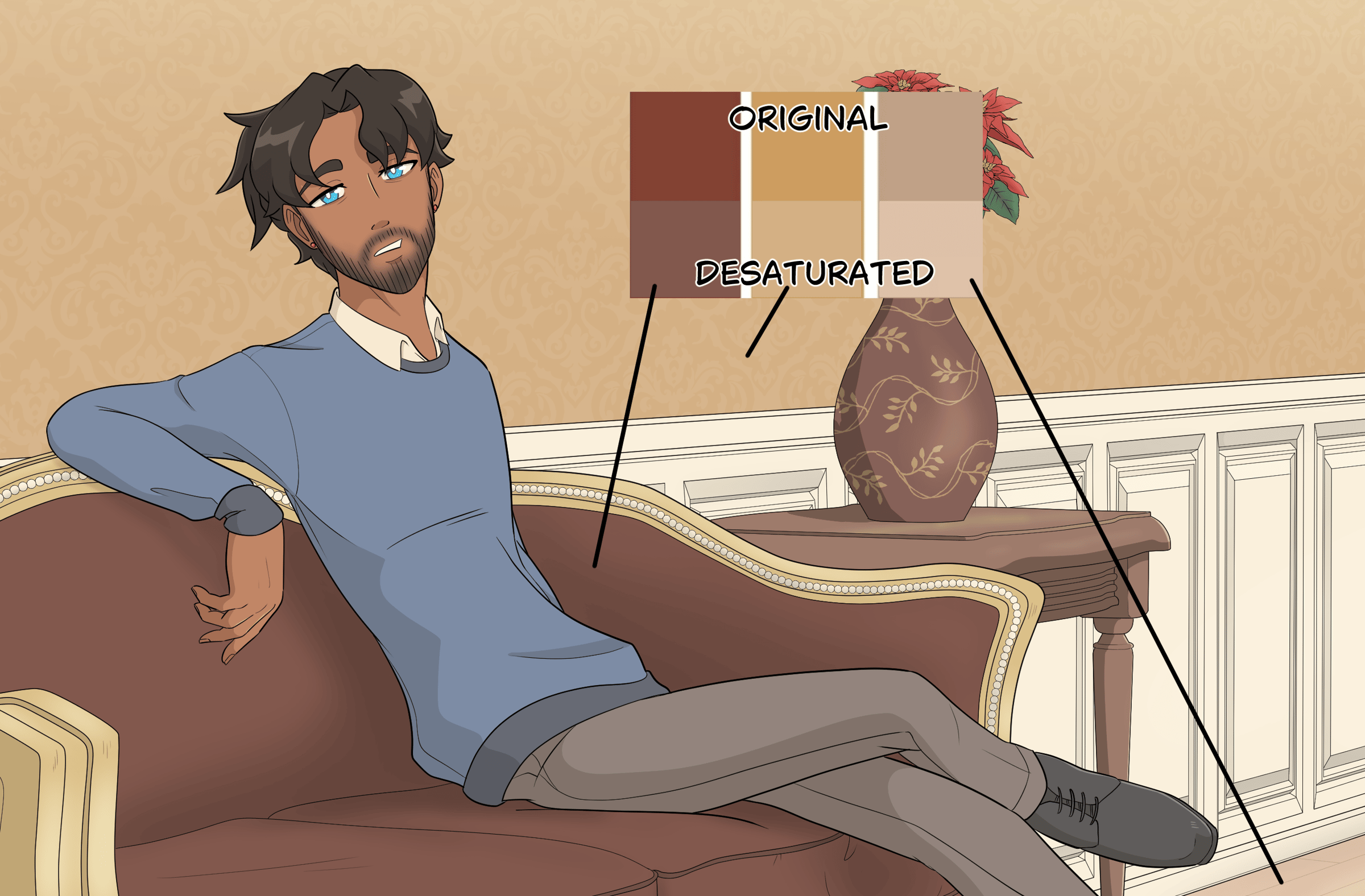 Hallway color palette