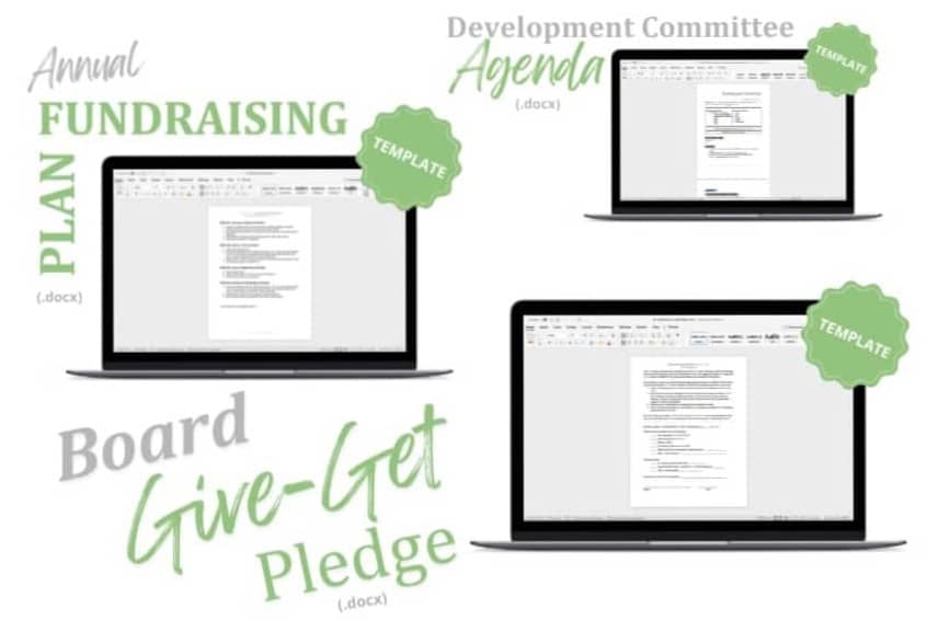small images showing a tiny screenshot of how these templates look, in a pretend computer screen with green and grey titles for each template