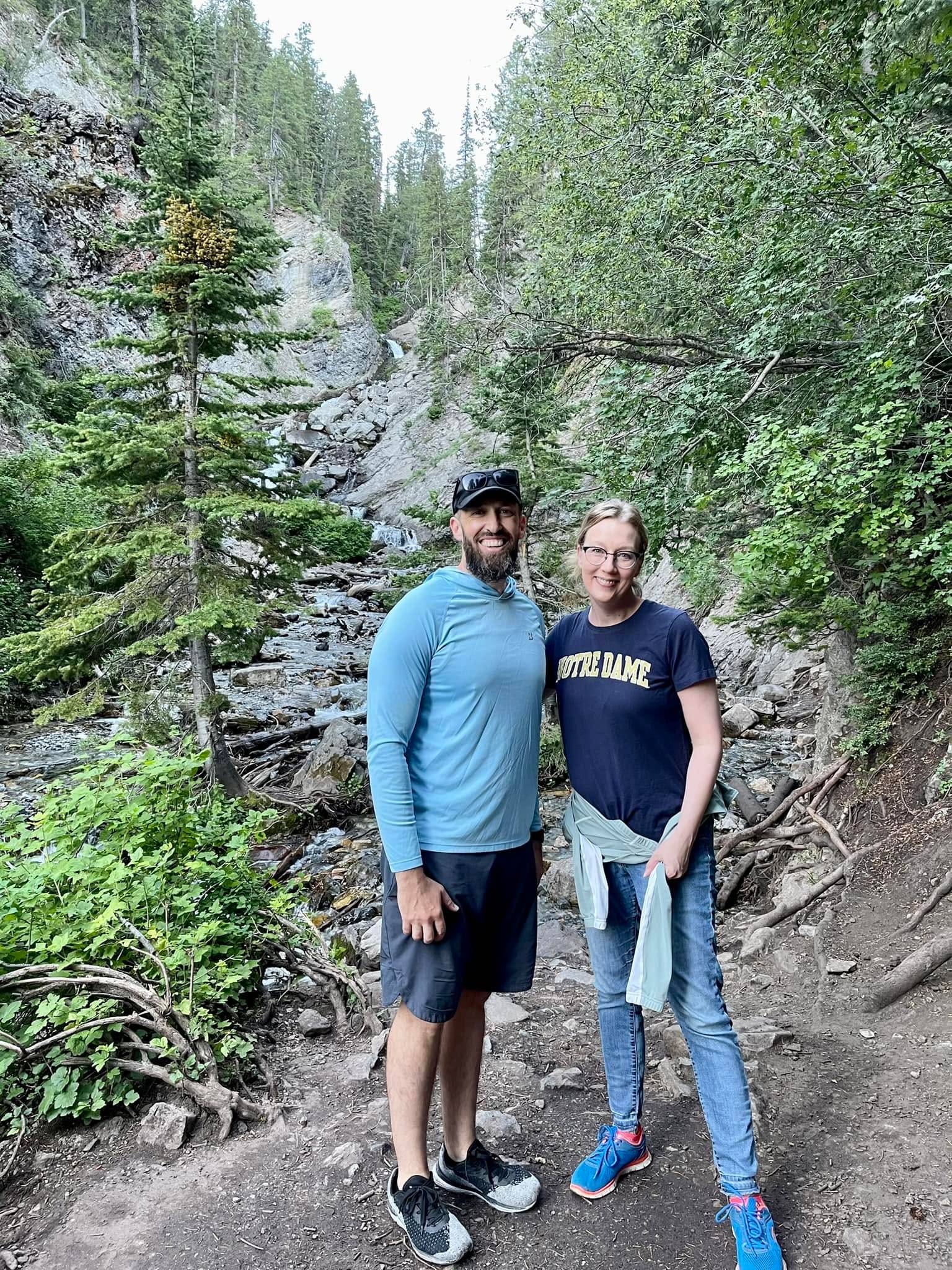 Me and Kristin Du Mez after a hike in Utah.