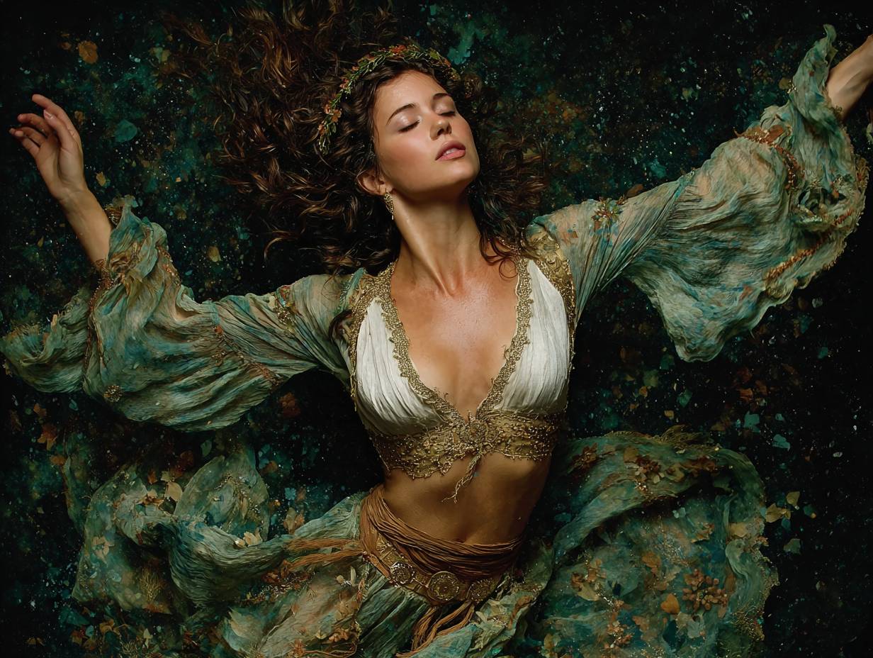 Woman in deep embodiment, sacred, feminine, magnetic