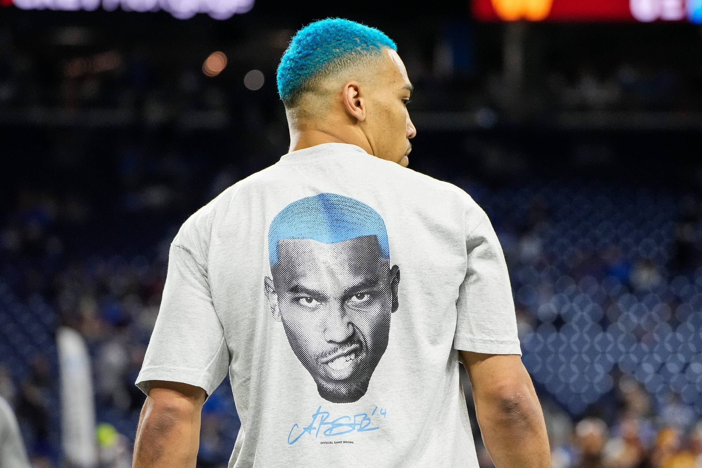 © Junfu Han / USA TODAY NETWORK via Imagn Images - Amoon-Ra St. Brown