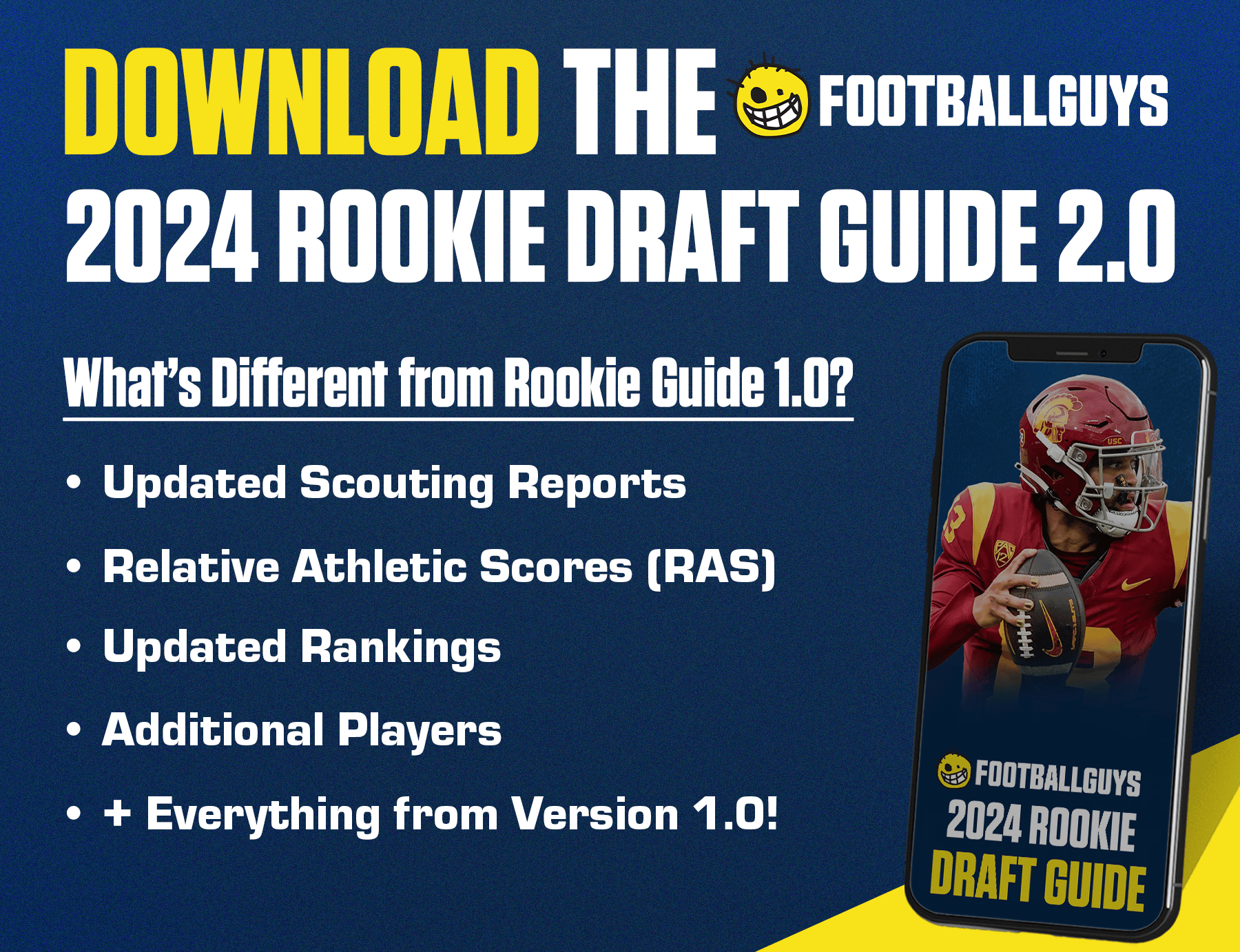 Download The 2024 Footballguys Rookie Draft Guide