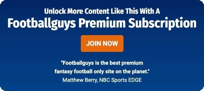Unlock More Content Like This With A Footballguys Premium Subscription