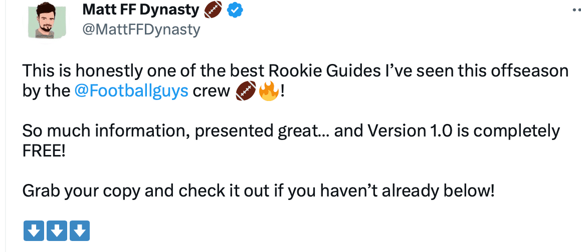 Footballguys 2023 Rookie Guide - Dynasty Fantasy Football