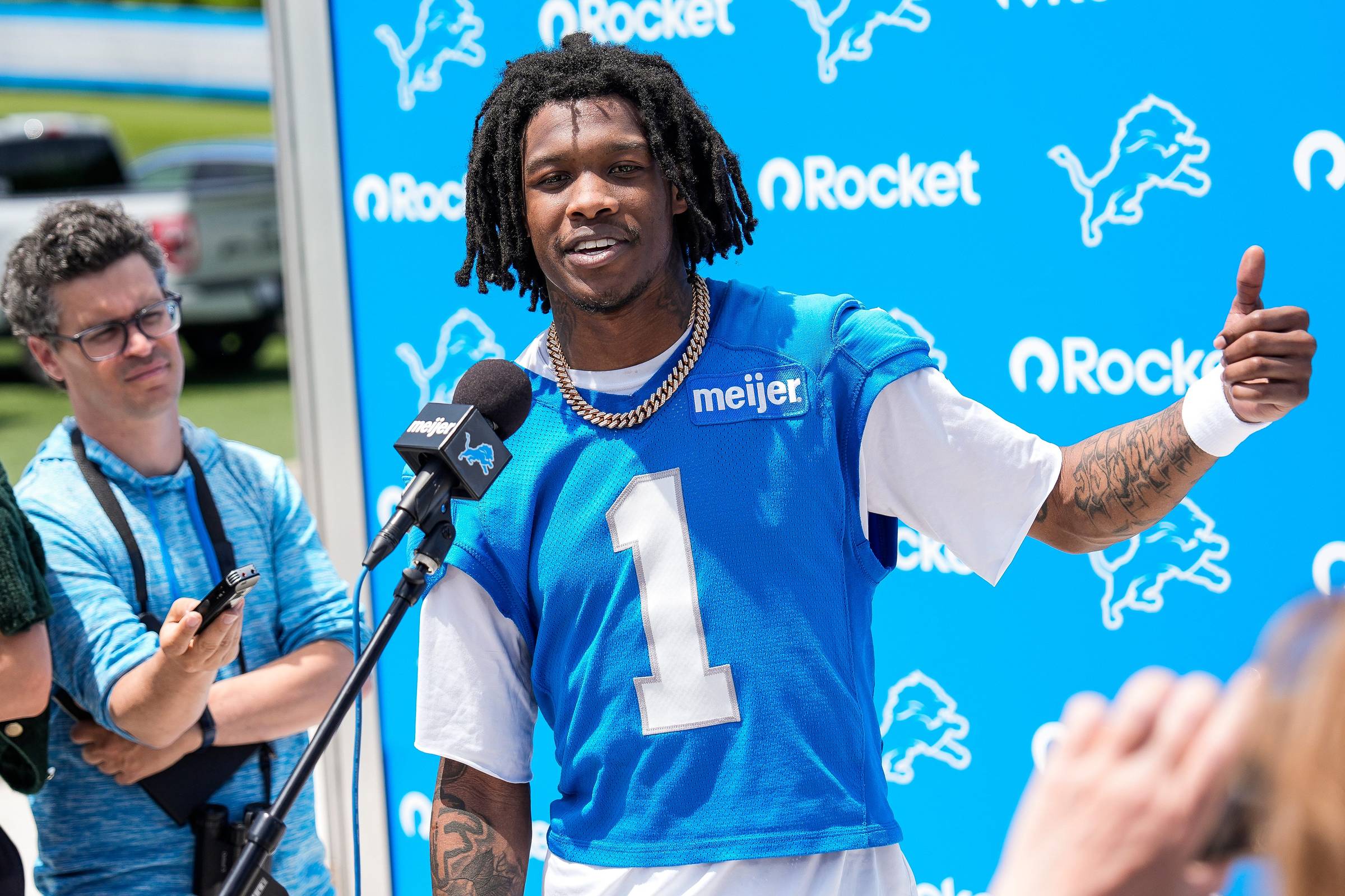 © Junfu Han / USA TODAY NETWORK via Imagn Images - Jameson Williams