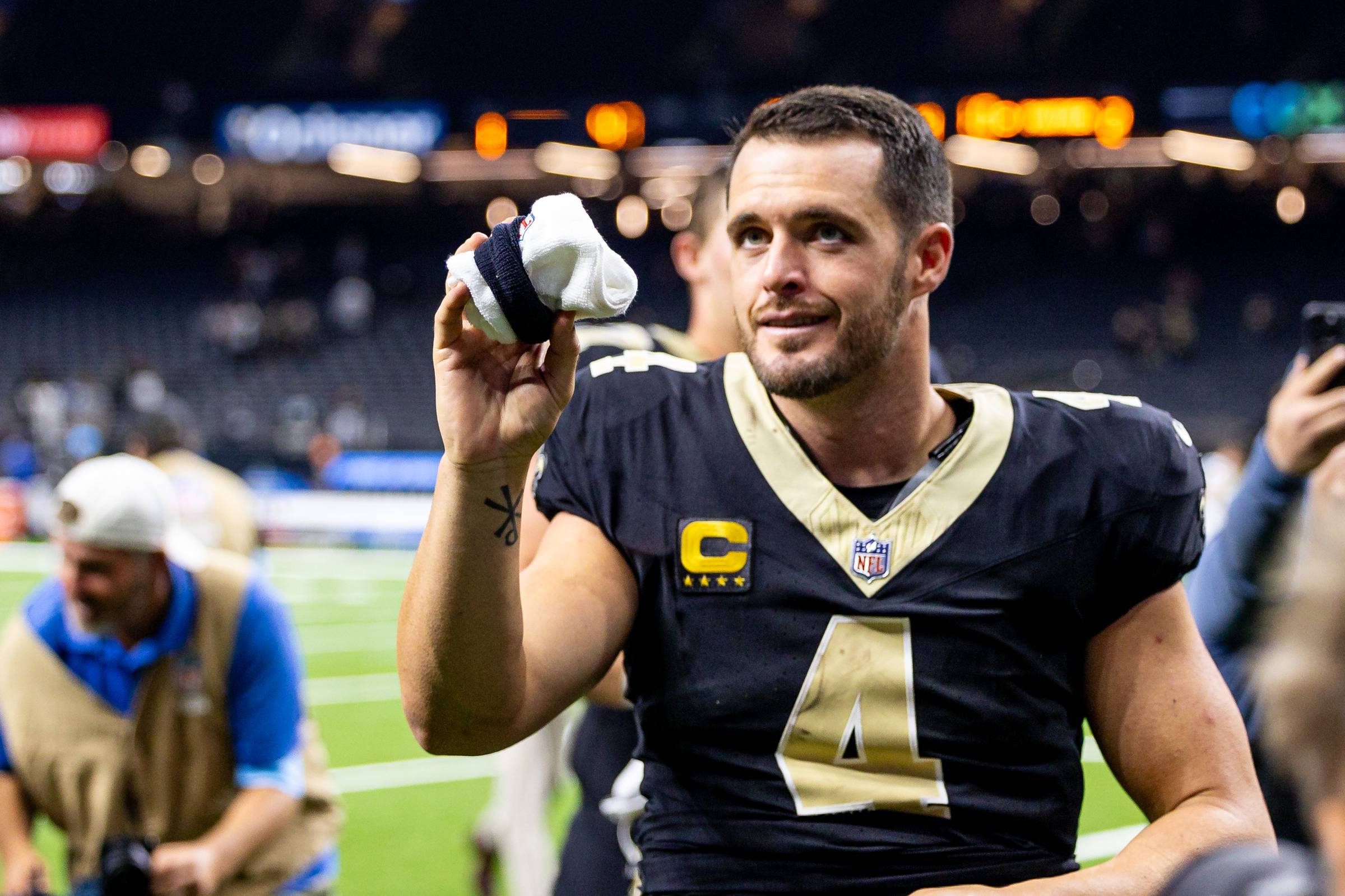 © Stephen Lew-Imagn Images -Derek Carr 