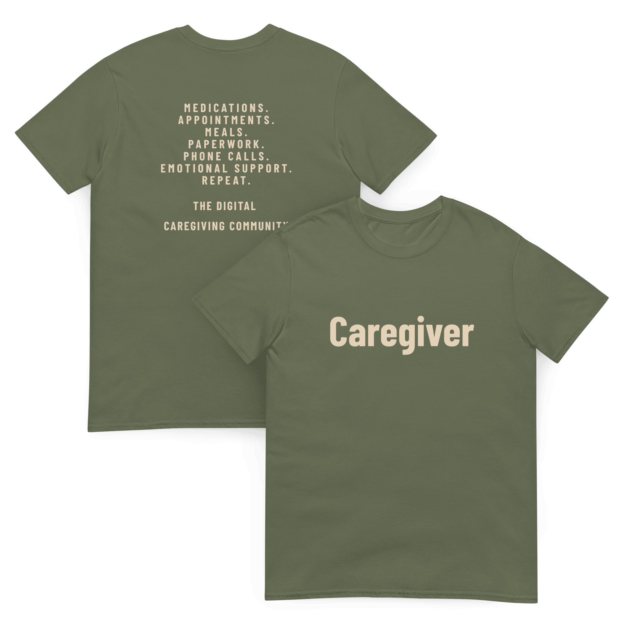 Green Short-Sleeve Caregiver T-Shirt
