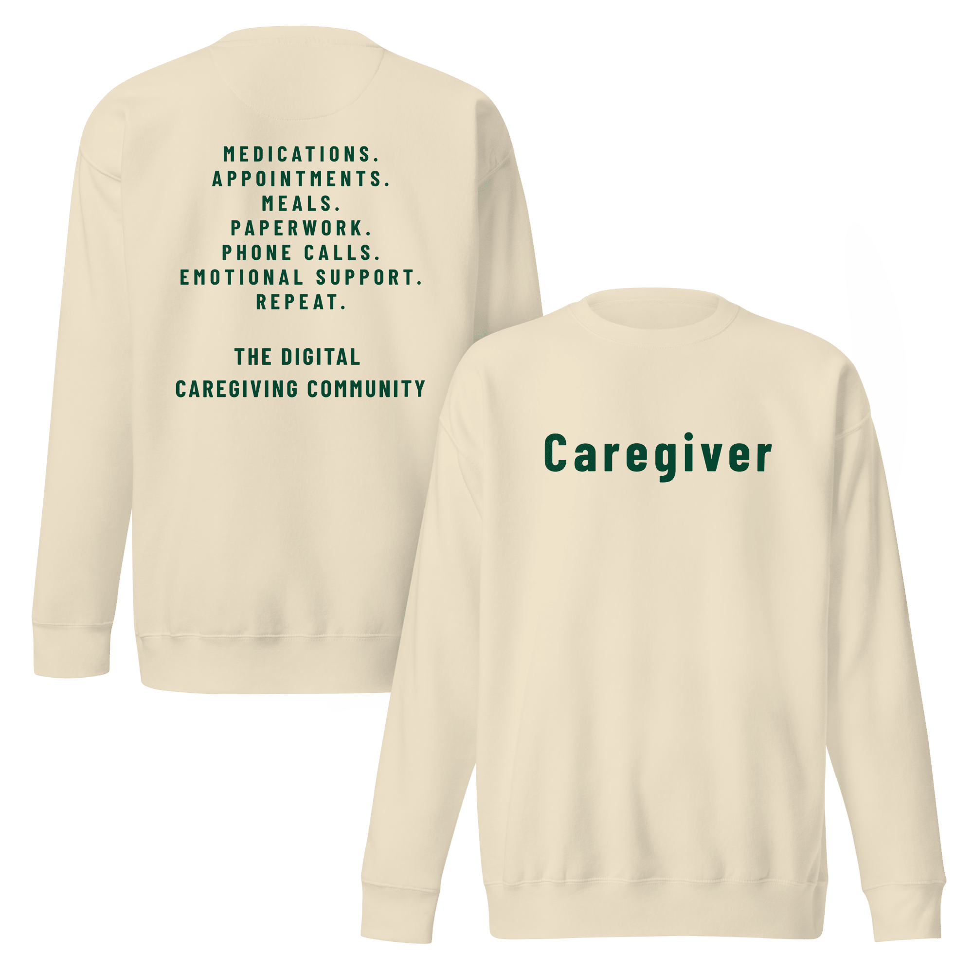 Tan Caregiver Sweatshirt