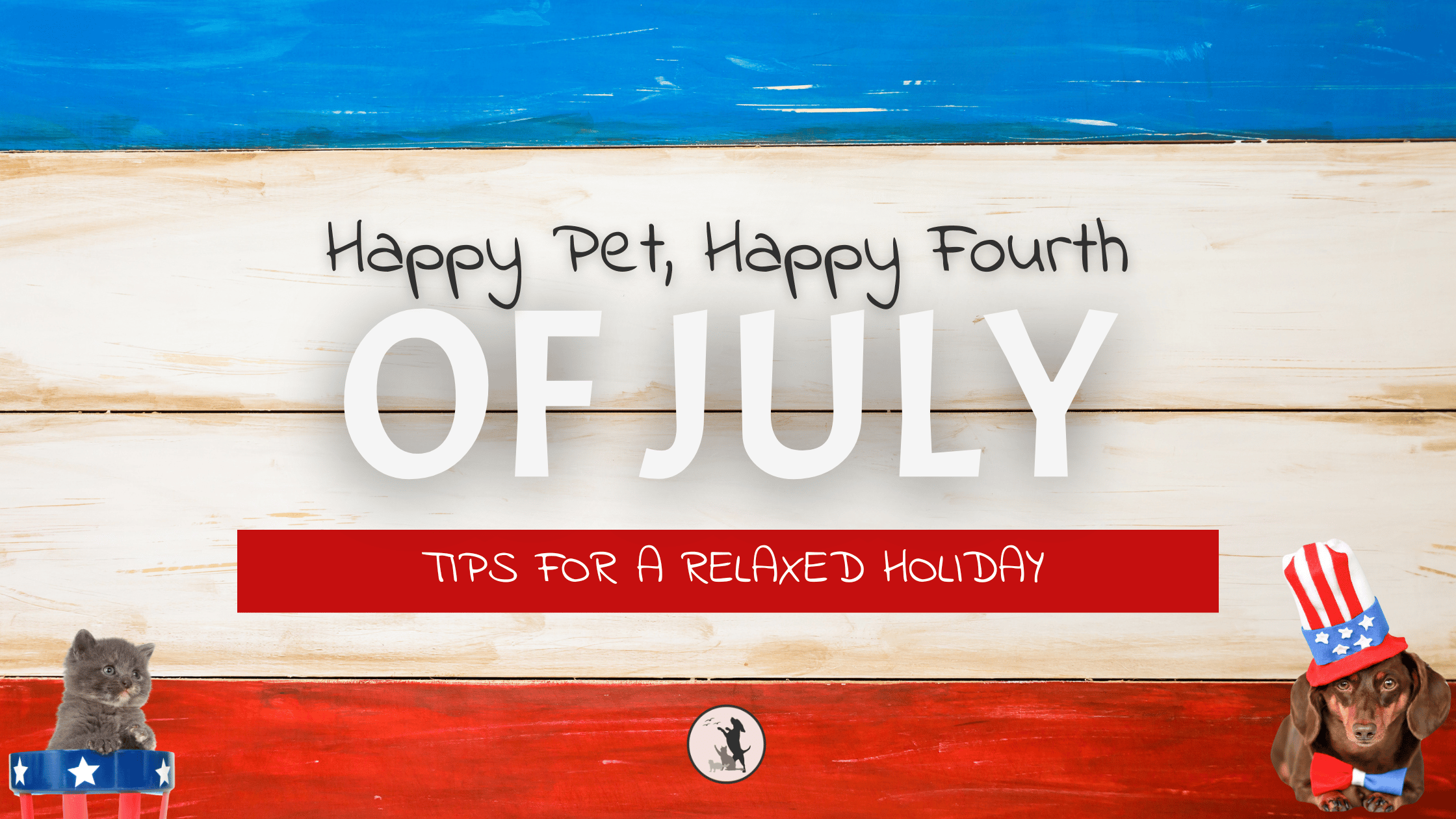 Happy pet, happy fourth of july