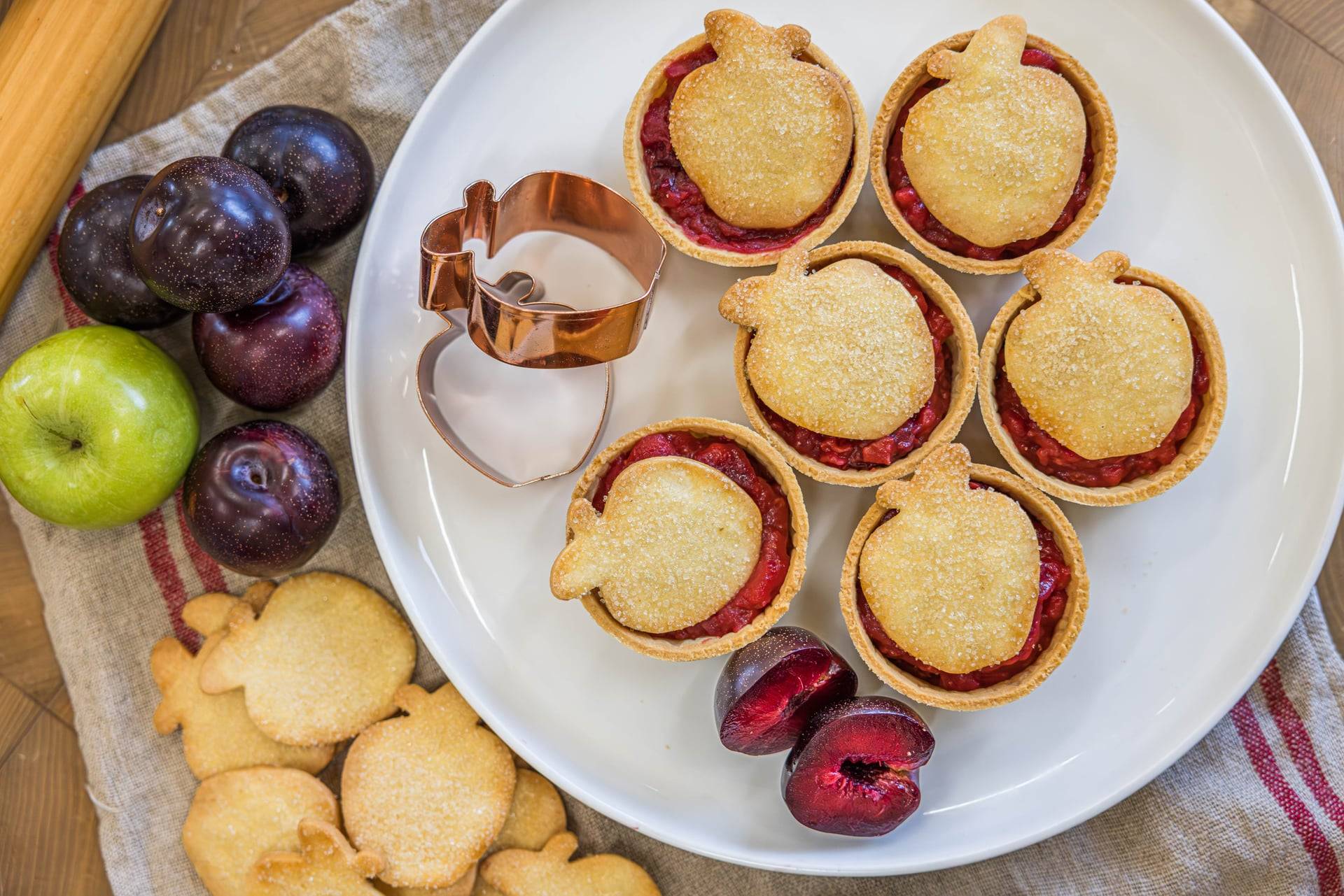 Plum Apple Tarts