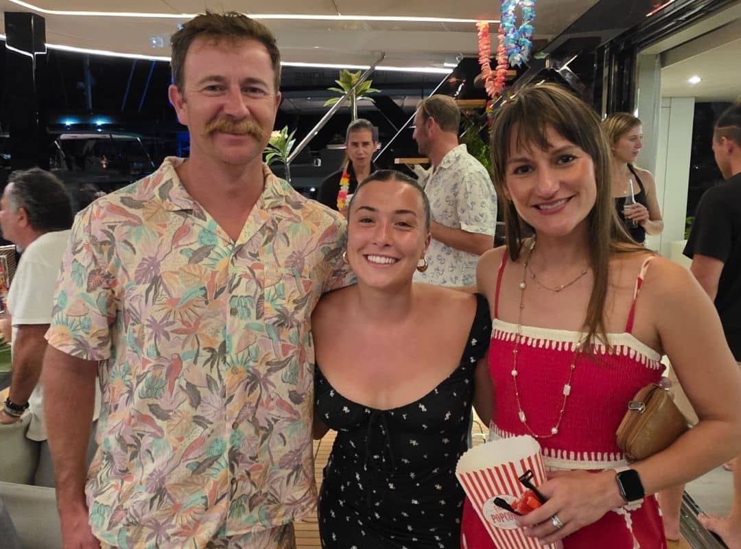 The Yacht Warriors team during one of the charter yacht show