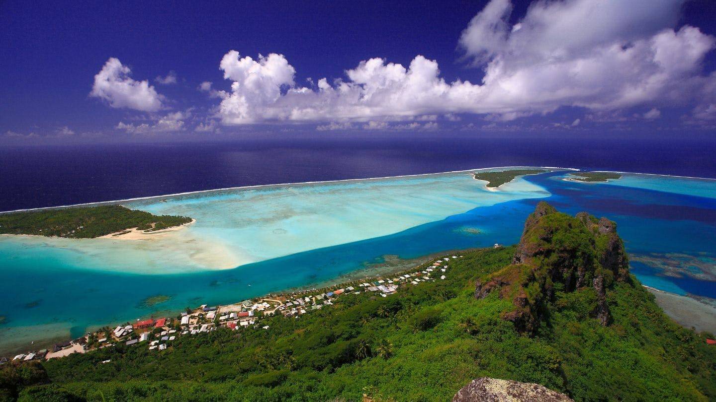 The views from a hike atop Maupiti