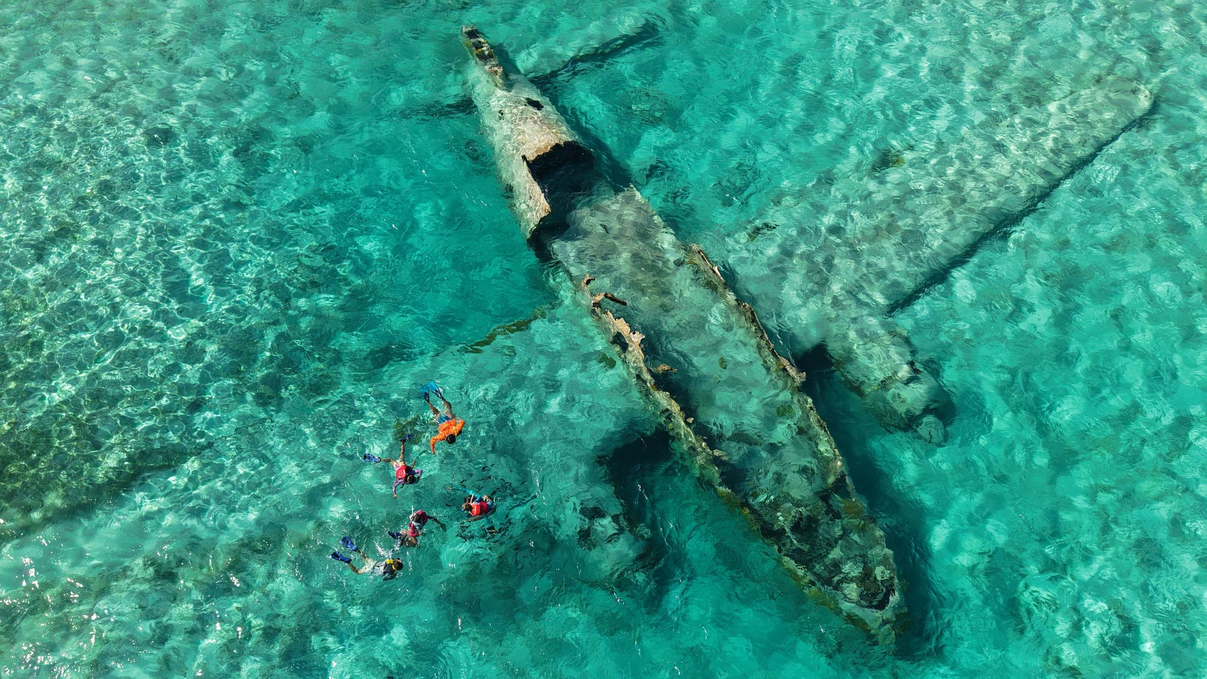Snorkeling Escobar's Plane