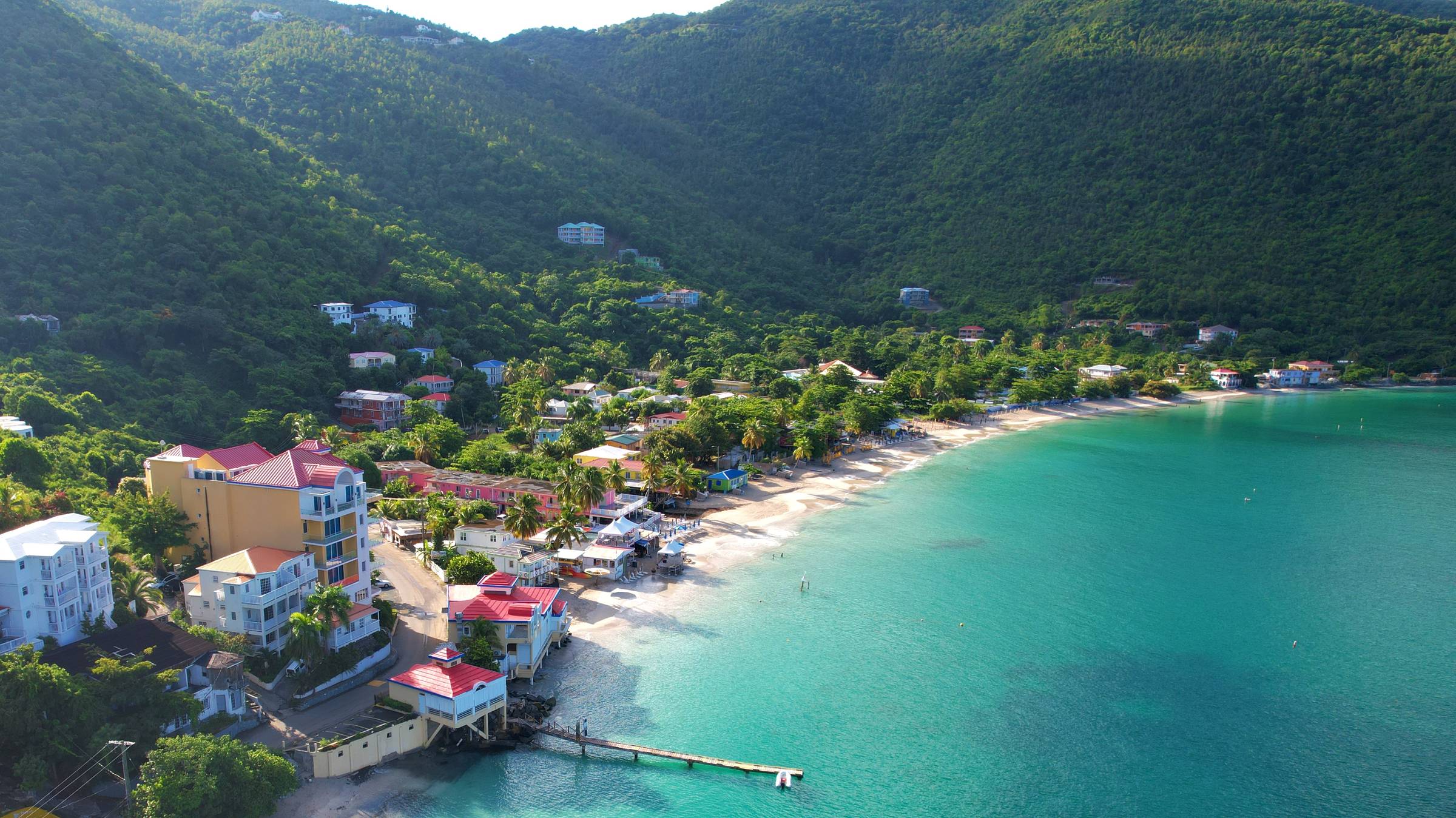 Cane Garden Bay on a quiet day