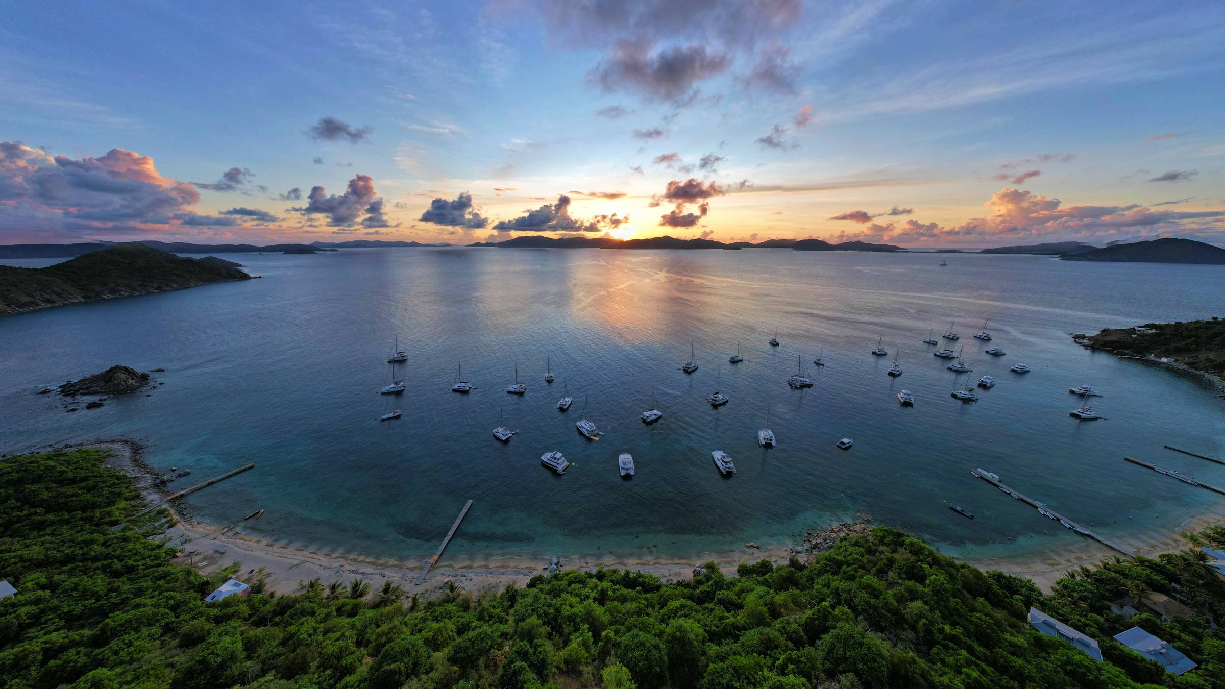 It's hard to beat a sunset at Cooper Island, BVI