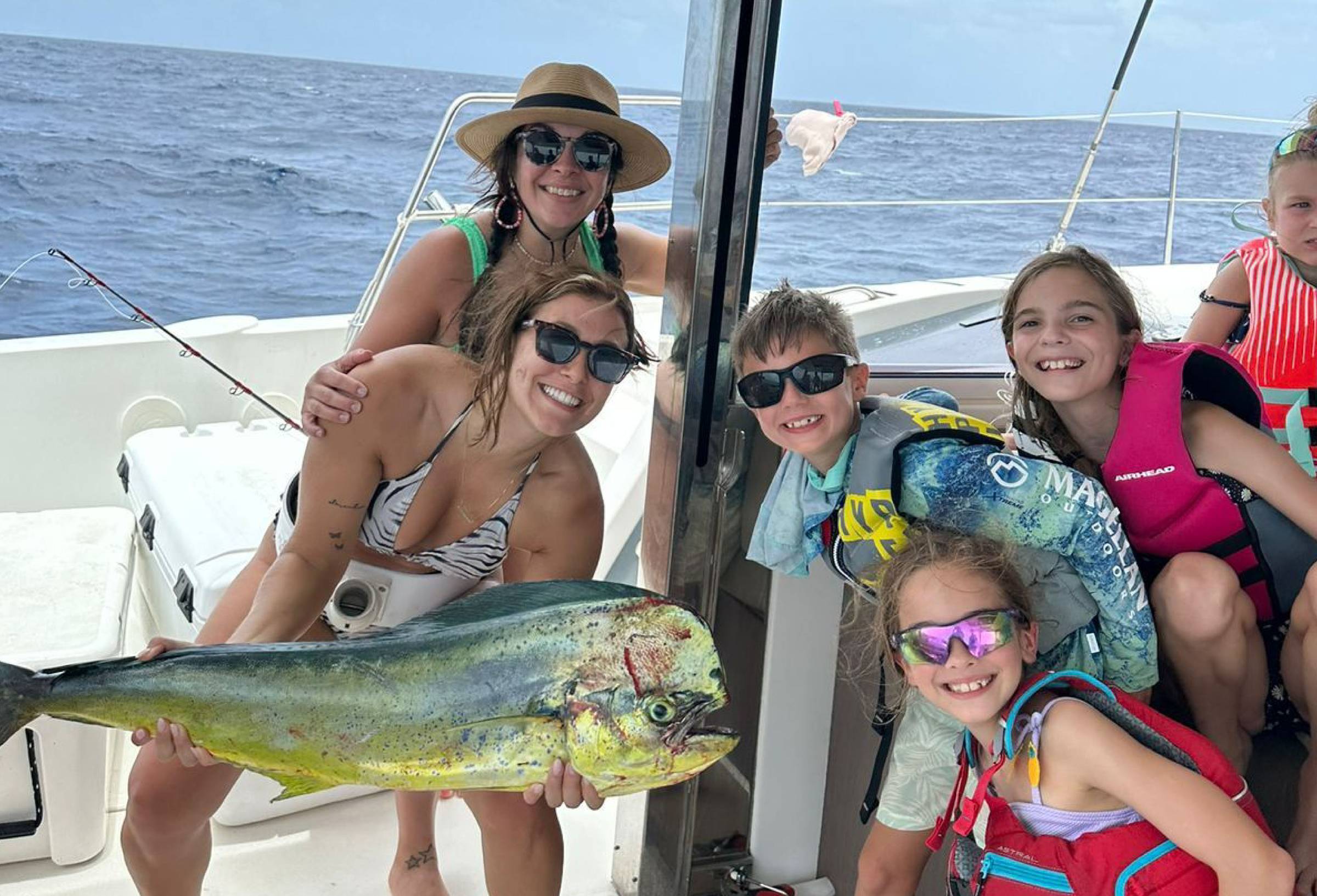 Emilia got the prize for biggest fish of the week