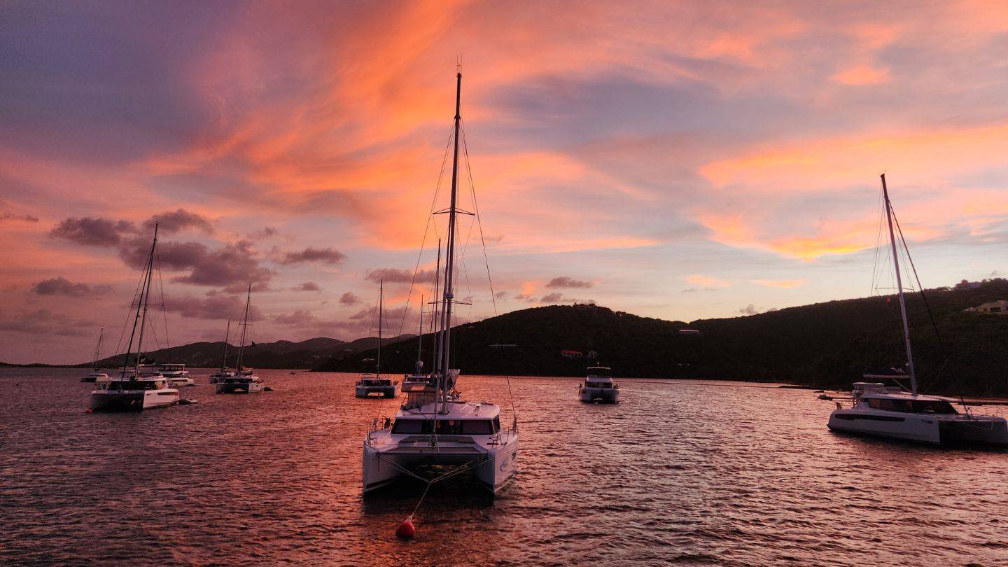 Beautiful Sunset in the British Virgin Islands