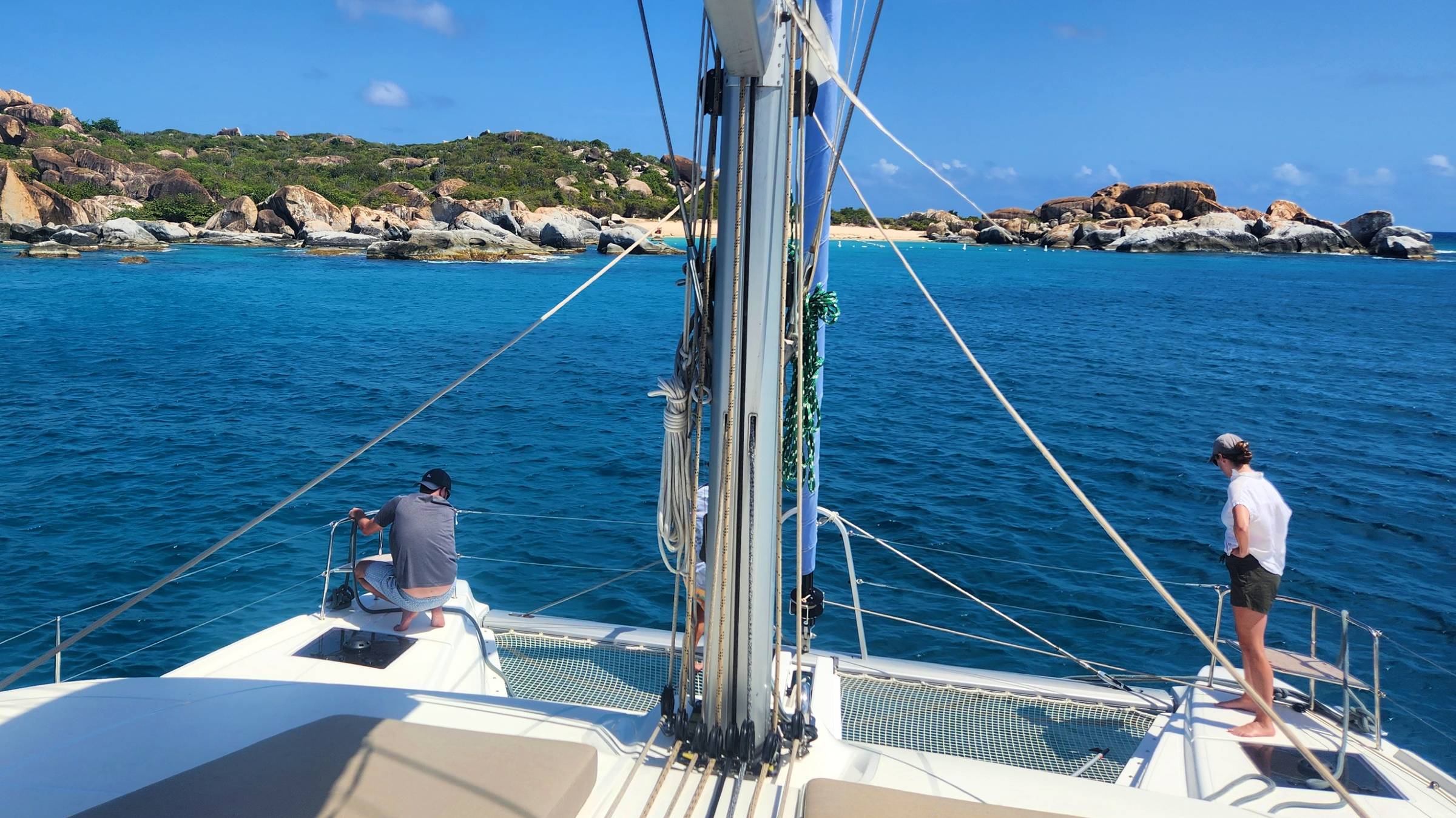 Mooring ball at the Baths 