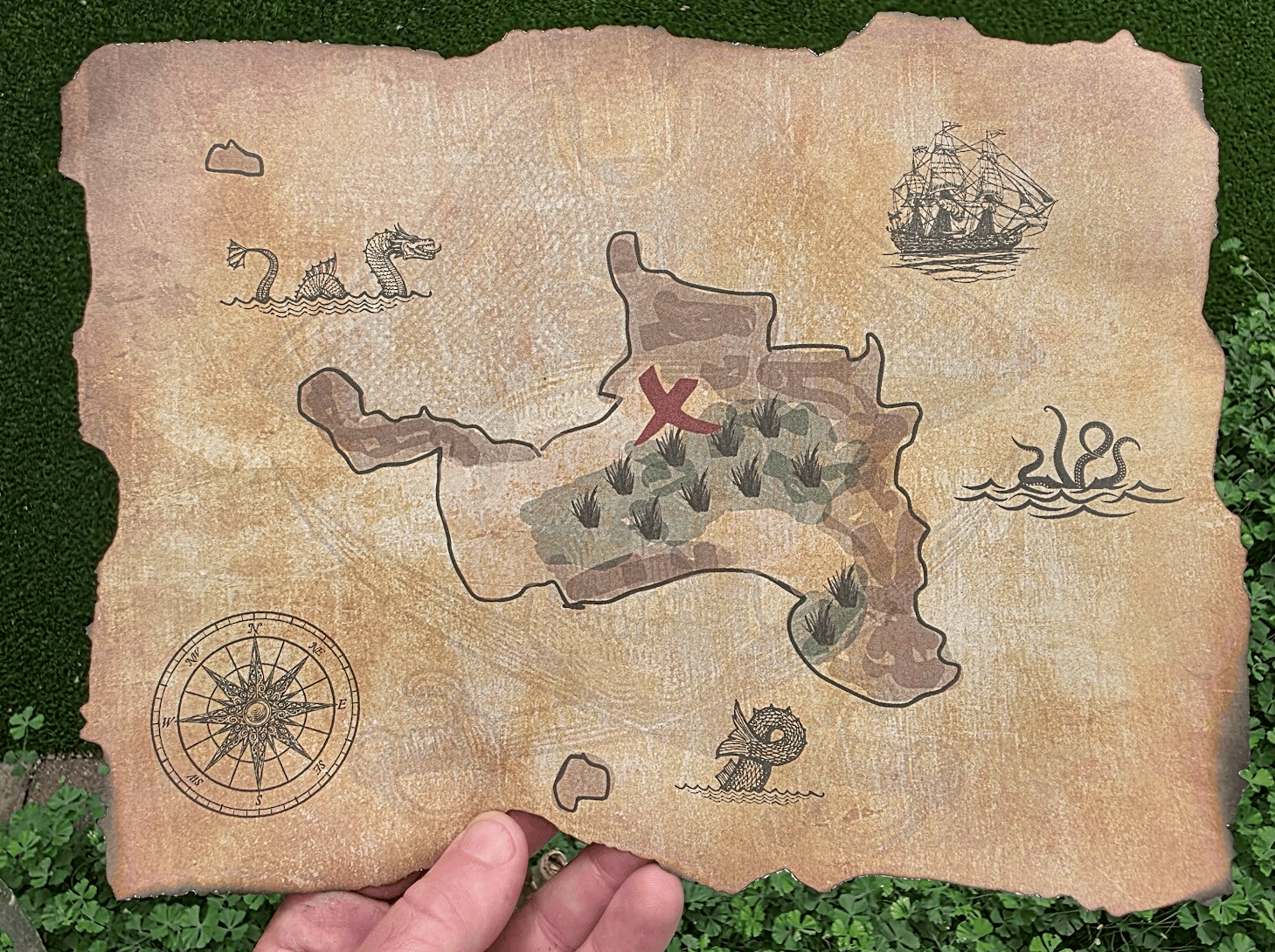 The Treasure Map I made for the kids