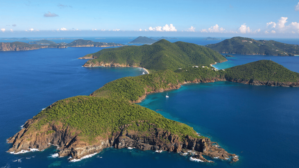 Our catamaran at anchor at Muskmelon Bay