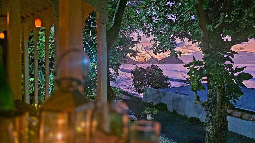 View from the dining room at the Sugar Mill