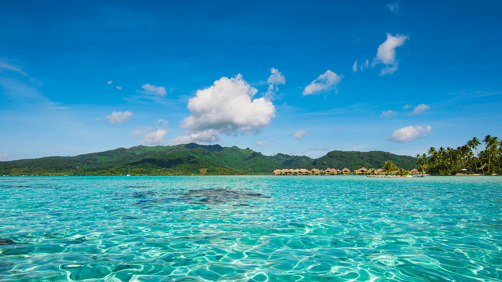  Lagoon in the Society Islan