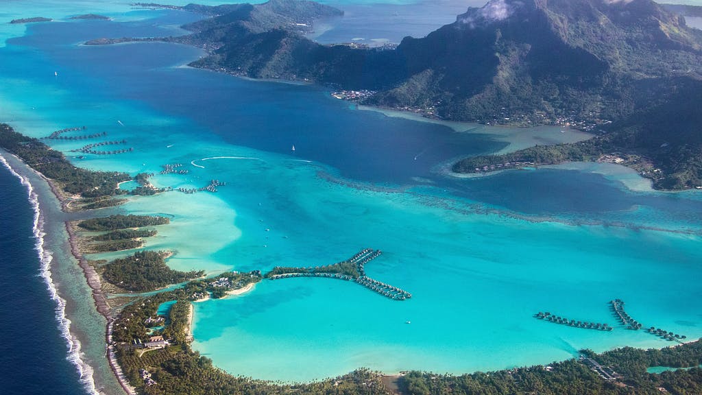 Aerial View Bora Bora