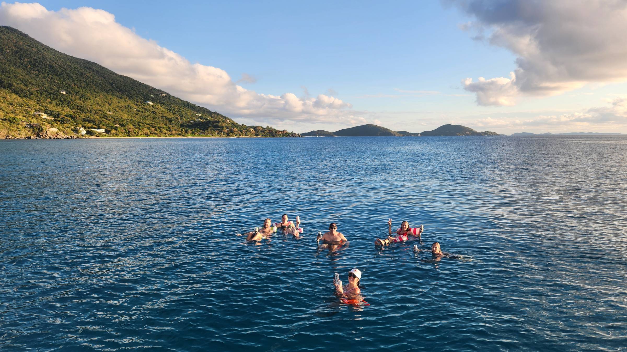 Swimming at Long Bay Virgin Gorda