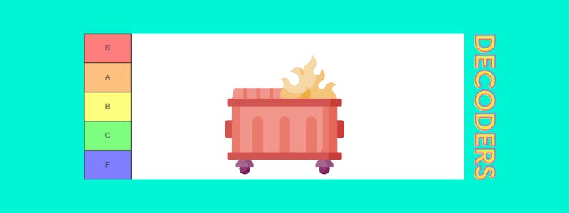 book marketing tier list dumpster fire