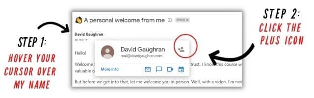 how to add a gmail contact