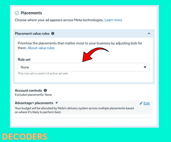 decoders placement value rules