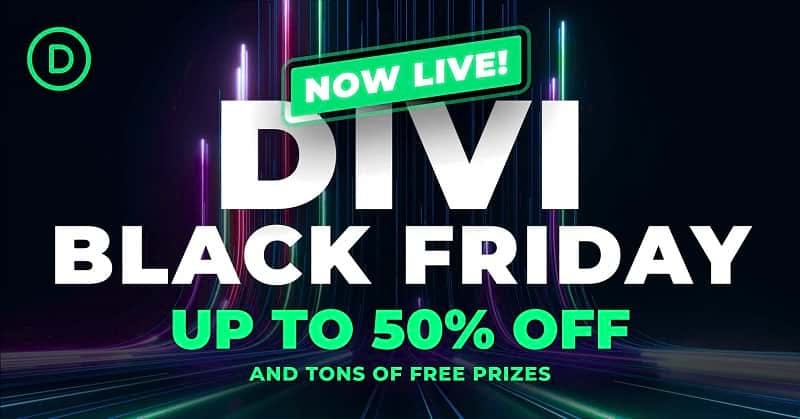 Divi Black Friday sale